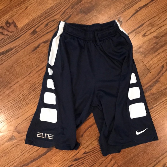 navy blue nike elite shorts